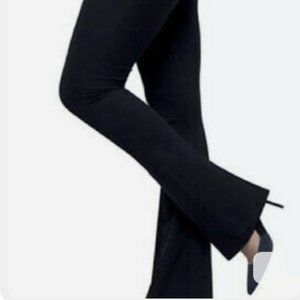 RUBY Ribbon Black Bootcut Leggings TALL 32”